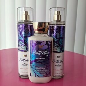 Bath & Body Works BUTTERFLY 3 Piece Set Fragrance Mist Body Lotion